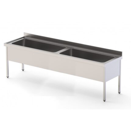 FREGADERO GRAN CAPACIDAD 2 CUBAS CON MUEBLE SIN ESTANTE