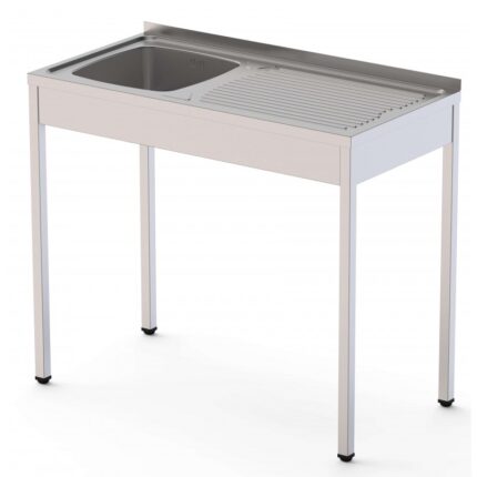 FREGADERO 500 CON MUEBLE CUBA IZQUIERDA Y ESCURRIDOR DERECHA